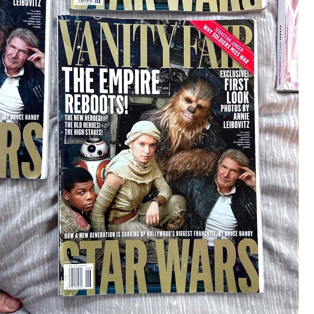 Vanity Fair June 2015 Star Wars The Force Awakens Harrison Ford Daisy Ridley Fin